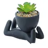 Jardinières Pots Mignon Dessin Animé Humanoïde Succent Planteur Pot De Plante En Céramique Pour La Décoration De Bureau Boutures De Fleurs Bureau À Domicile Jardin Drop Dh3Hq