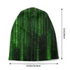 Berets Code Winter Warm Hats Matrix Green Password Bonnet High Quality Skullies Beanies Caps