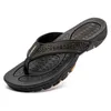 Kapty Letnie na świeżym powietrzu Kaptuki Pu skóra Flip Flip Flops Beach Chanclas Hombre Playa Tong Homme Infradito Uomo Big Size 48 49 50 51 52 HKD230821