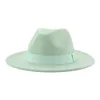 Wide Brim Hats Bucket Womens Hat Men Fedora Belt Ribbon Band Solid Classic Formal Dress Wedding for Sombreros De Mujer 230821