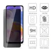 Protector de pantalla de privacidad de envío gratis para Samsung A22 A32 Galaxy A14 A53 2.5D 9H Vidrio templado Anti-Spy con paquete minorista