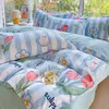 Ensembles de literie Four Seasons Universal Cotton Bed Sheet Piece Set Thin Quilt Cover Dormitory 3Piece