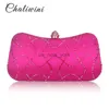 Evening Bags New style Diamond Women Clutches Ladies Evening Bags Girl Party Wedding Purse Noble Royal Pink HandBags Clutch Bag With Chain HKD230821