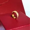 3mm 4mm 5mm 6mm titanium steel silver love ring men and women rose gold jewelry for lovers couple gift With drill