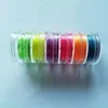 Nail Glitter 6colorsset Neon Pigment Nail Powder Dust Ombre Nail Glitter Fluorescent color Powder Nail Polish Dust UV Gel Nail Decorations 230821