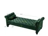 Sgabello per divano rettangolare grande, verde