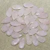 Pendant Necklaces 6pcs/lot 2023 Natural Stone Rose Quartz Faceted Water Drop Shape Necklace Loose Bead Jewelry Making DIY Accessories