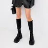 Boots Ladies Fashion Knee High Heels Thin Tall Autumn Winter Warm Thick Sole Elastic Rider Botas De Mujer 230818