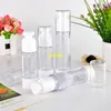 500pcs/lot 30ml Empty Clear Sprayer Airless Perfume Bottle 50ML Refillable Lotion Fragrance Containers Plastic Vacuum Bottles Ckxvp