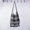 Abendtaschen Dual Farbe Schwarze Silberhandtaschen für Frauen Mode Retro echte Quasten Design Frauen Schulter Customized Crystal Bag