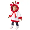 18 Inch Doll Clothing For American Girl'S Doll Clothes And Accessories Christmas White Jacket Children'S Christmas Gift Diy Doll House'S Doll Christmas Small Jacket