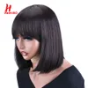 Perucas sintéticas HairUGo 613 # Loira Bob Peruca Peruca de Cabelo Humano com Franja Remy Máquina Completa Feita Perucas de Cabelo Humano Brasileiro para Mulher 230818