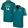 2023 Fórmula 1 F1 Racing Sets Carlos Sainz Charles Leclerc Fernando Alonso Configure camiseta casual respirável pólo de verão logotipo de automóvel