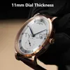 Other wearable devices CARNIVAL Fashion Simple Automatic Mechanical Watches Men Waterproof Watch Rose Gold Leather ClockRelogio Masculino New x0821