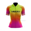 قمصان ركوب الدراجات تتصدر Vezzo Women Cycling Jersey Cycling Cycling Cycling Pike Short Sleeve Mountain Bicycle Clothing 230820