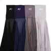 Ethnische Kleidung Bubble Chiffon Schal mit Unterzahnfarbenkappe für Frauen Hijab Muslim Leichtgewicht
