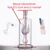 Wholesale Mini Follow Innner hookah colorful 4inch Durable pyrex water dab rig bong with glass oil burner bowl and silione hose