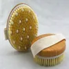 Bamboo bath brush round head no handle PPR soft bead bath brush wholesale