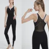 2023 Tek Parça Yoga Takım Kadınlar için İlkbahar/Yaz Yeni Avrupa ve Amerikan Profesyonel Stil Zayıflama Dancaae Sports Set Yüksek Son Fitness Giysileri Orijinal