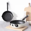 Casseroles 20 cm Personnalité Panda Visage Petite Poêle À Frire Dessin Animé Antiadhésif Cuisinière À Induction Multi-usages