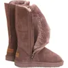 Boot Suede Leather Warm Snow Winter Causal Plush Fluffy Anti Cold Zipper Plus Size 42 Platform Shoes 230821