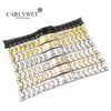 Carlewet 20 21 mm Whole srebrne złoto Rose Gold Black Black 316L Solid zegarek ze stali nierdzewnej Pasek pasek pasek Bracelets For221c