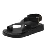 Sandalen vrouwen zomer sandalen 2023 Nieuwe echte lederen dames sandalen flat mode sandalen vrouwen schoenen voor vrouwen r230821