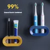 Porte-brosse à dents porte-brosse à dents électrique à double trou support de stockage de brosse à dents sans poinçon cintre accessoires de salle de bain organisateur 230820
