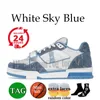 Designer Virgil Trainer Platform Sneaker Casual Shoes Monogram Denim canvas lederen Abloh zwart wit groen blauw rood overlays heren dames sport sneakers 36-45