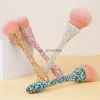 Makeup Borstes Rhinestone Handle Loose Powder Brush Single Girl Pink Makeup Brush Loose Pulver Setting Brush Beauty Tools Makeup Borstes HKD230821