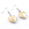 Dangle Chandelier Wojiaer Natural Abalone Shell Pearl Heart Shaped Beads Hook Pendant Earrings Drop Earring Womens Simple Jewelry Dhyvd