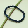 Strand Vintage Classic Natural Stone Jewelry Noble Simple Grey-Blue Sapphires Crystalls Charms 19 см.