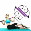 Widerstandsbänder tragbare Yoga Pilates Bar Stick mit Band Home Gym Muscle Toning Fitness Dehnungssportsport -Trainingstraining