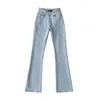 Dames jeans denim hoge elastische taille broek slanke fit hip sexy broek y2k vintage voor vrouwen 90s kleding 230821