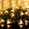 Other Event Party Supplies 5M 50LED Lamp Honey Bee Led String Fairy Light Outdoor Garden Fence Patio Garland Lights Wall Decor Birthday Party Diy Decor 230821