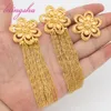 Earrings Necklace Italian Fashion Ethnic Tassel Earrings and Rings Sets For Women African Gold Color Classic Jewelry Set Dubai Jewelry Party Gifts 230820