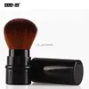 Bruscos de maquiagem Pro 1pcs Fundação solta Fundação Bush Bush Mini Mini escovas de rosto portáteis de blush