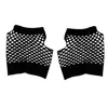 Whole- FS 2pcs Fish Net Elastic Short Gloves Fingerless Mittens for Ladies223f