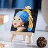 Blocks The Starry Night Micro Mini Building Kit for Adult DIY Building Block B Set Construction Toy Model Display for Home Decor R230817