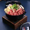 Pans in stile giapponese sukiyaki pentola multifunzionale cucina a base di pesce cassa di riso fritto barbecue