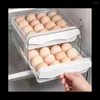 Lagringsflaskor 32 GRID EGG HOLLECHER HUSHUSE BOX FÖR KAFTPRESPARENT 2LAYER CHICKEN CONTAINER (GRÅ)