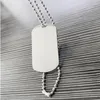 Dog Tag 60CM Stainless Steel BallChains Id Name Tags Pendant Military In Stocks 50pcs/Lot