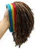 Feanie Skull Caps Chegada Rasta Wig Cap Beanie Hat jamaica Handmade Reggae dreadlocks Raízes da África Bob 230818
