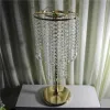 60 cm lång bröllopsblommor Stand Crystal Road Lead Wedding Peeps Pedestal Wedding Column Home Party Dinning Talble Decorzz