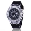 Начатки, продавая модную рекламу Женева светодиодные мужчины, Quartz Watch Ladies Women Silicone Brusctatch Relogio Feminino Relojes 2023