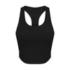 Yoga outfit naken Feel Racerback Longline Sports BH för kvinnor Solid Wireless Gym Workout Tops med inbyggda Bras XS-XL