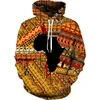 Men's Hoodies Men Spring Autumn African 3D Hoodie For Man Oversized Printed Sweatshirt Sportswear Mens Sudadera Traditional Hooded Clothing