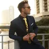 Bow Ties Handmade 24K Gold Mirror Neckties Design Luxury Slim Hexagon Cufflink Set الذكرى السنوية ملحق الزفاف