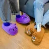 Slippers Winter Poop Slippers Men Bedroom Non-slip House Women Plush Shoes Soft Warm Indoor Loafers Fashion Funny Home Men's Slippers HKD230821