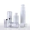 10pcsポータブルプラスチックエッジペットエアレスポンプボトル15ml 30ml 50ml真空ローション香水ボトル空の小さな化粧品コンテナガウム